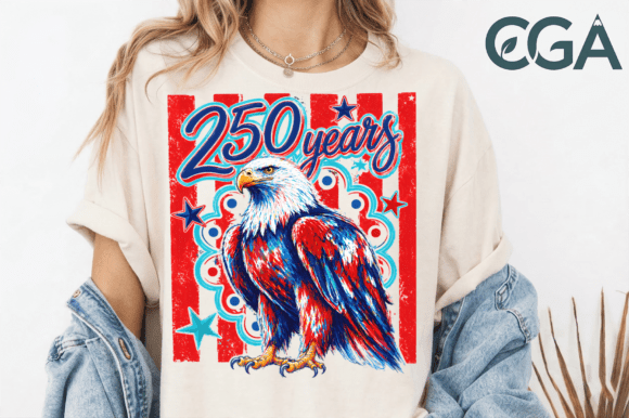 Celebrate the Semiquincentennial with 250 Years 1776 Eagle PNG