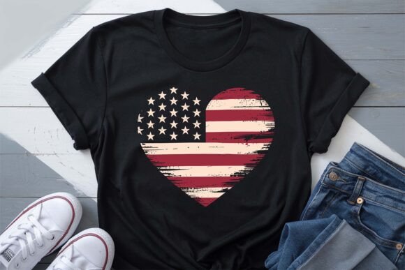 Celebrate with a Retro America Love Flag PNG Design