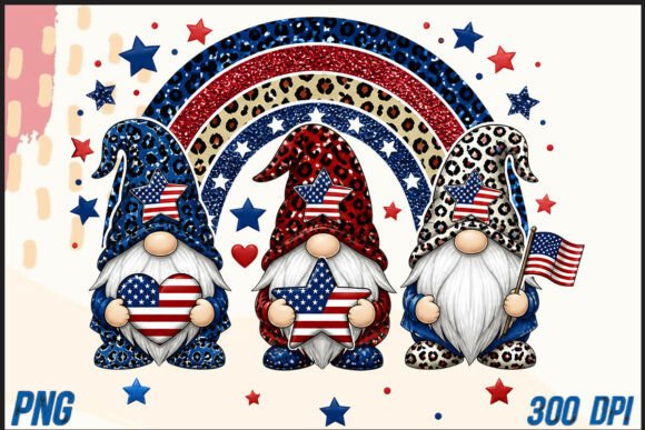 Charming Independence: Working with Patriotic Gnome PNG Sublimation