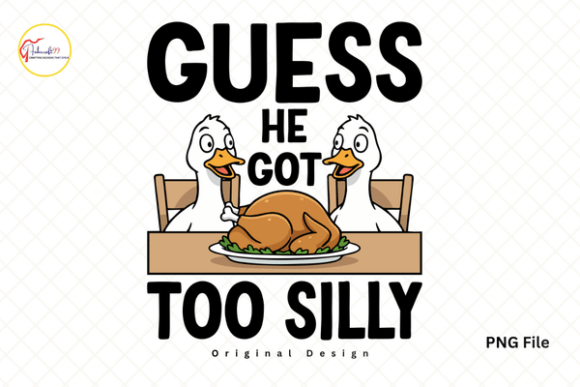 Goose Turkey Dinner Thanksgiving PNG: A Humorous Design Asset