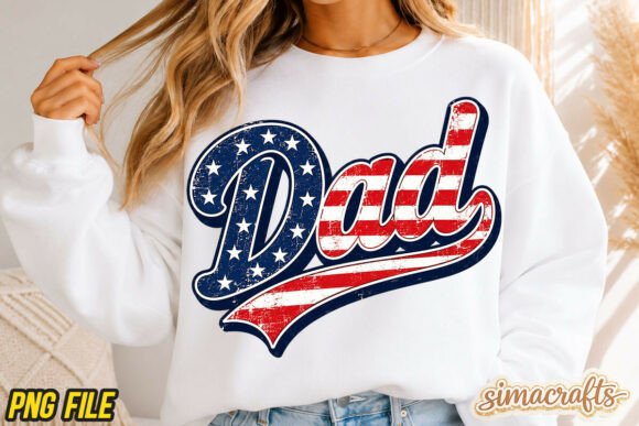 Patriotic Dad American Flag Sublimation: A Creative Asset