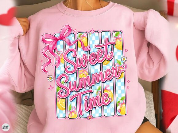 Summer Style: Using the Preppy Sweet Summer Time Bow PNG Design