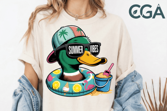 Summer Vibes Mallard Duck PNG: Your New Design Asset