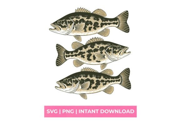 Vintage Largemouth Bass Fishing SVG: A Designer's Guide to This Nautical Asset